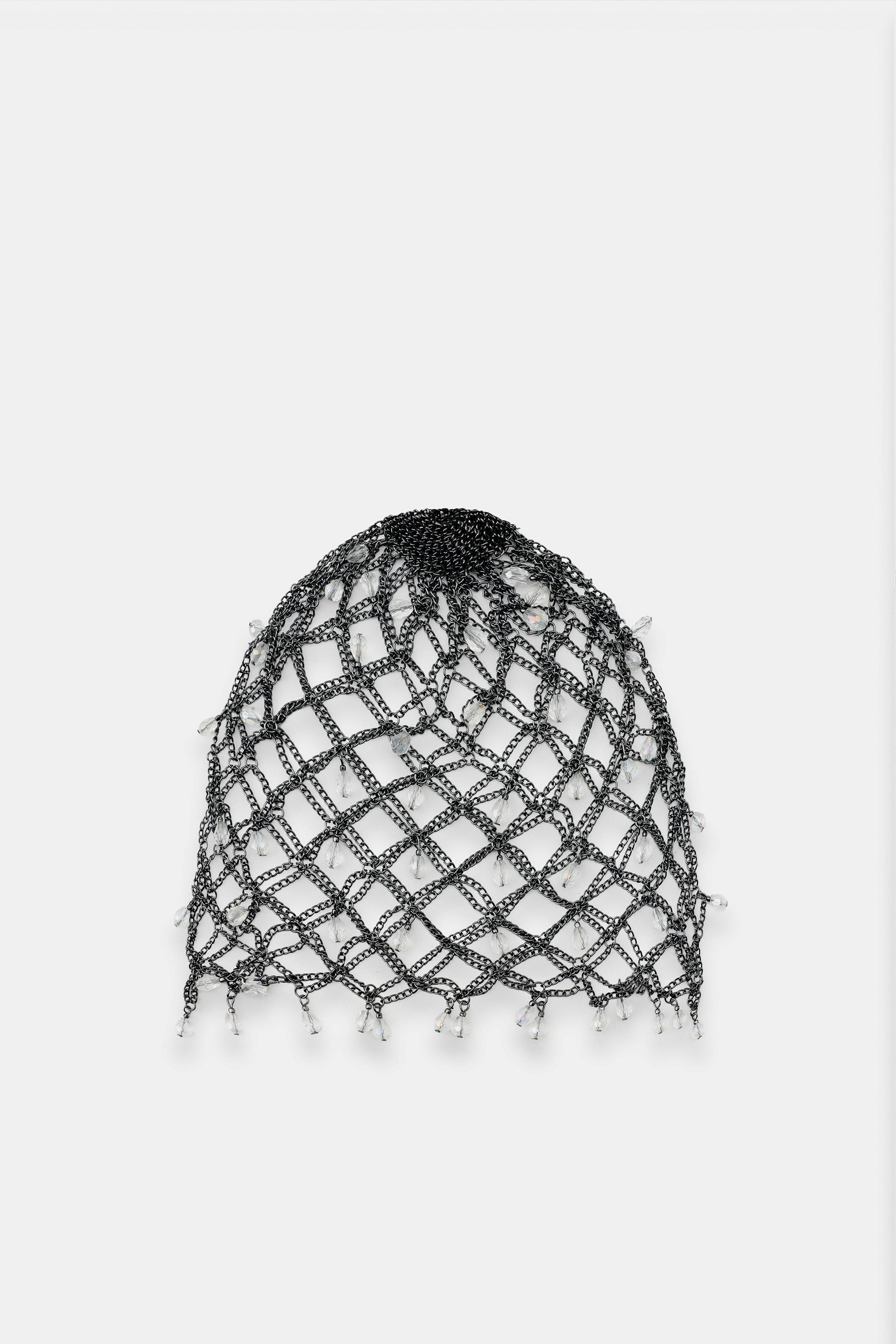 BEADED CHAIN HEADPIECE